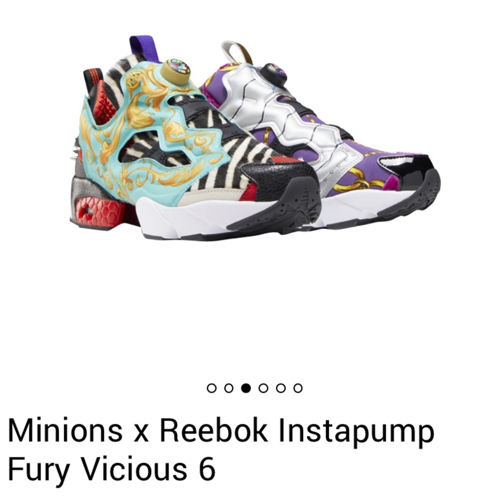 Minion Reebok Instapump Fury Size 8.5 Women